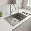 Pure.Sink Luxion Stainless steel sink 55x40 cm undermount, flush mount, and top mount PLX5540-02